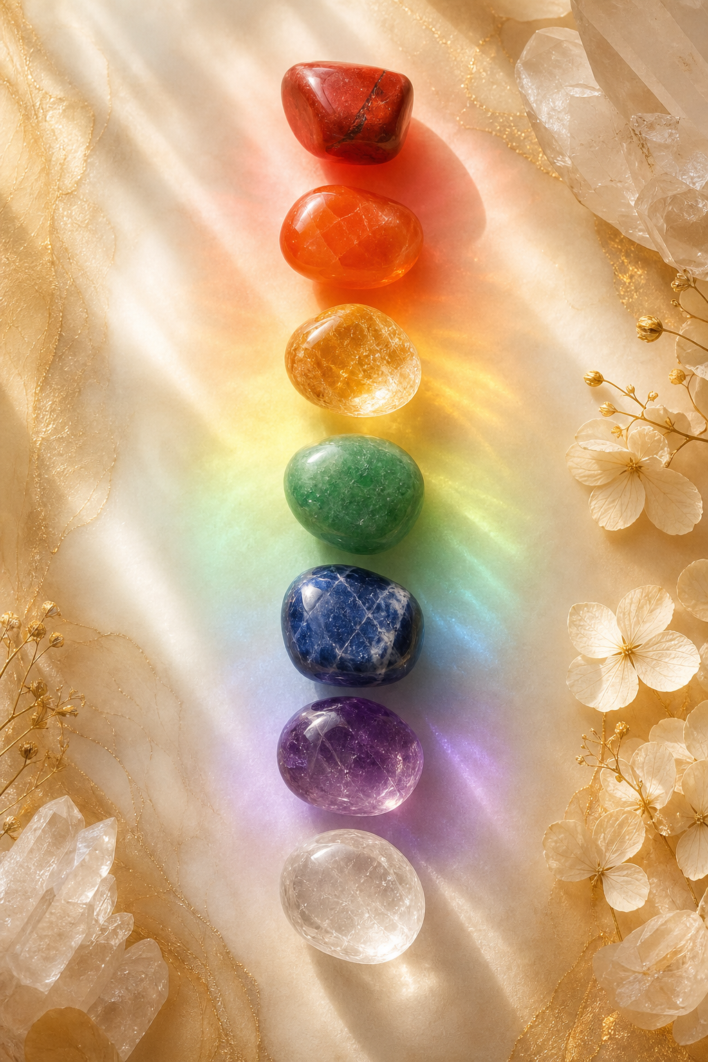 Chakra Stones — Balance every center — root to crown.