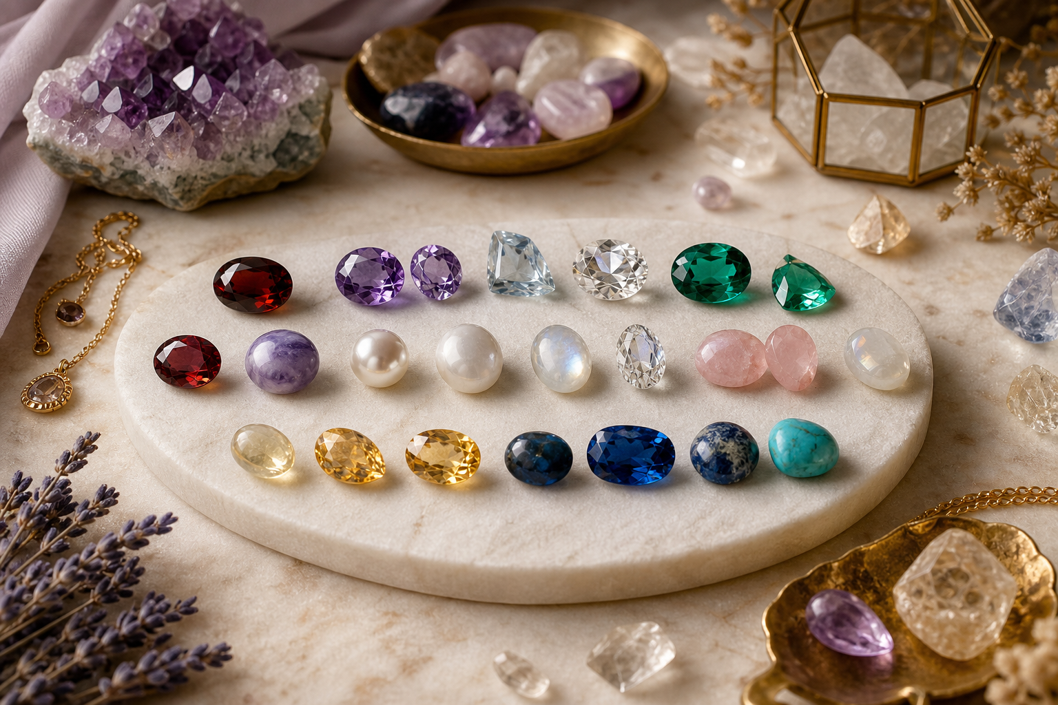 Birthstones by Month and Their Crystals