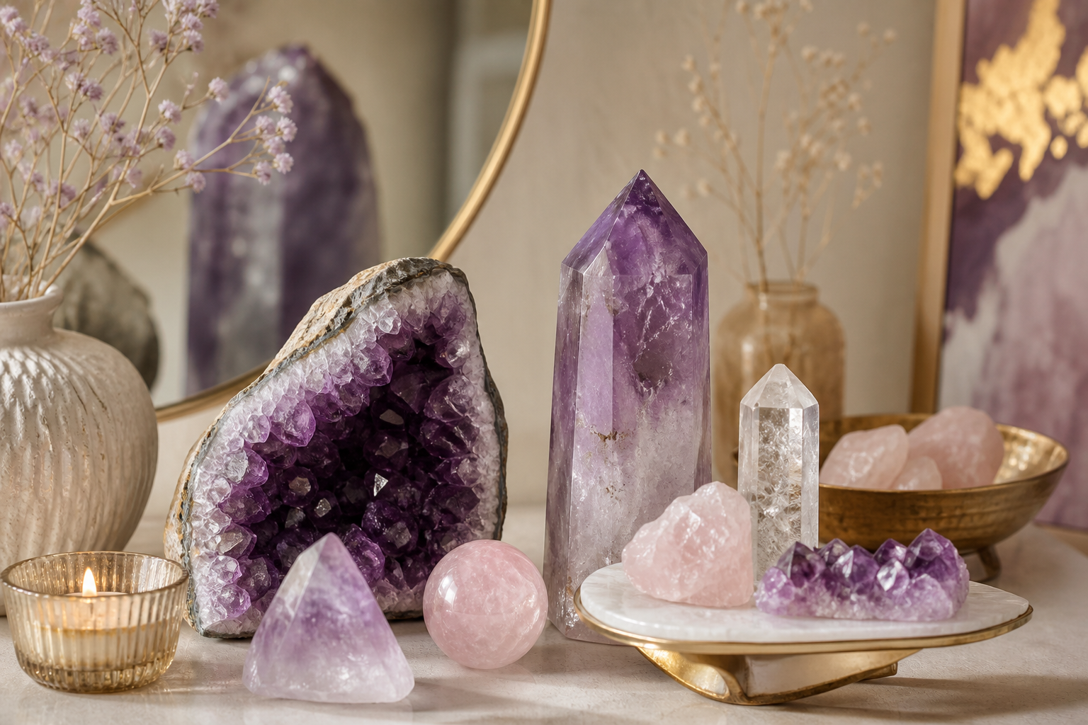 How to Decorate Your Home With Crystals