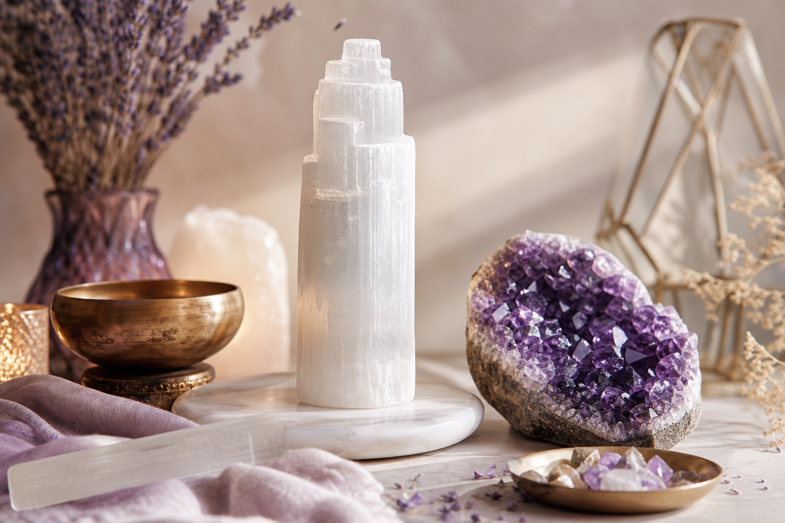 How to Use Selenite to Cleanse Your Space